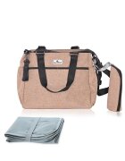 LORELLI Geanta accesorii bebelusi compartimentata Maya Beige
