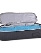 LORELLI Geanta termica pentru mancare Avy 3 cu compartimente detasabile 33x11x10 cm black
