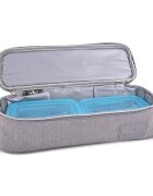 LORELLI Geanta termica pentru mancare Avy cu 3 compartimente detasabile 33x11x10 cm grey