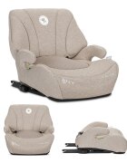 LORELLI Inaltator auto pentru copii Pyxis Beige 125-150 cm i-Size isofix booster cu spatar detasabil 6-12 ani