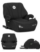 LORELLI Inaltator auto pentru copii Pyxis Black 125-150 cm i-Size isofix booster cu spatar detasabil 6-12 ani