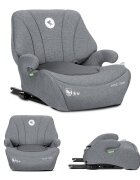 LORELLI Inaltator auto pentru copii Pyxis Grey 125-150 cm i-Size isofix booster cu spatar detasabil 6-12 ani