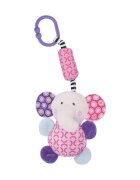 LORELLI Jucarie de plus 13 cm clopotel si oglinda 0 luni+ elefant