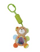 LORELLI Jucarie de plus 13 cm clopotel si oglinda 0 luni+ ursulet