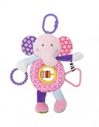 LORELLI Jucarie de plus 24 cm de activitate 0 luni+ elefant