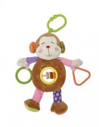 LORELLI Jucarie de plus 24 cm de activitate 0 luni+ maimutica