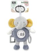 LORELLI Jucarie de plus cu inel pentru agatat Elefant Gri 24 cm 0 luni+