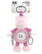 LORELLI Jucarie de plus cu inel pentru agatat Unicorn Roz 24 cm 0 luni+