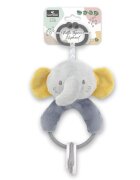 LORELLI Jucarie de plus Elefant Gri 20 cm cu forme geometrice zornaitoare 0 luni+