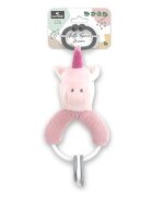 LORELLI Jucarie de plus Unicorn Roz 20 cm cu forme geometrice zornaitoare 0 luni+