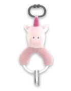 LORELLI Jucarie de plus Unicorn Roz 20 cm cu forme geometrice zornaitoare 0 luni+