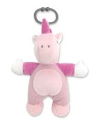 LORELLI Jucarie de plus Unicorn Roz 22 cm zornaitoare 0 luni+