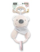 LORELLI Jucarie de plus Ursulet Beige 20 cm cu forme geometrice zornaitoare 0 luni+