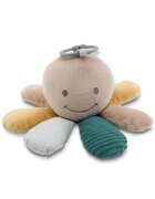 LORELLI Jucarie din plus cu zornaitoare si zona fosnaitoare Octopus Natural Blue Beige 0 luni+