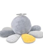 LORELLI Jucarie din plus cu zornaitoare si zona fosnaitoare Octopus Natural Grey 0 luni+