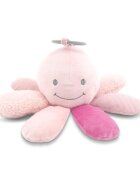LORELLI Jucarie din plus cu zornaitoare si zona fosnaitoare Octopus Natural Pink 0 luni+