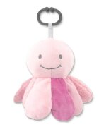 LORELLI Jucarie din plus cu zornaitoare si zona fosnaitoare Octopus Natural Pink 0 luni+
