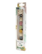 LORELLI Lant pentru suzeta din silicon clips de prindere BPA free Blue Mix