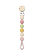LORELLI Lant pentru suzeta din silicon clips de prindere BPA free Pink Mix