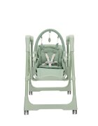 LORELLI Leagan electric si scaun de masa 2 in 1 Nomino Green bluetooth telecomanda 3 viteze de leganare panou muzical