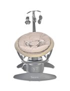 LORELLI Leagan electric Toscana Beige Dots rotativ panou muzical telecomanda