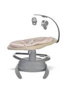 LORELLI Leagan electric Toscana Beige Dots rotativ panou muzical telecomanda