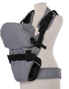 LORELLI Marsupiu Weekend Grey Black cu 3 pozitii incusiv pozitia de alaptare