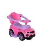 LORELLI Masinuta copii de impins Pink cu maner parental spatar inalt spatiu pentru depozitarea jucariilor functii muzicale lumini inaltime de la sol la sezut 25 cm