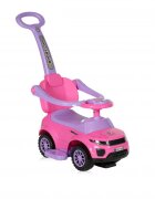 LORELLI Masinuta copii de impins Pink cu maner parental spatar inalt spatiu pentru depozitarea jucariilor functii muzicale lumini inaltime de la sol la sezut 25 cm