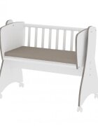 LORELLI Pat balansoar First Dreams White Coffee transformabil 105x55x83 cm