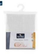 LORELLI Paturica crosetata din bumbac 75 x 100 cm White