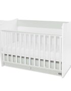 LORELLI Patut balansoar Matrix White Milky Green transformabil 60x120 cm