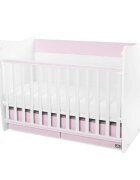 LORELLI Patut balansoar Matrix White Orchid Pink transformabil 60x120 cm