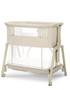 LORELLI Patut pentru copii Layla Beige 2 in 1 Co Sleeper cu latura pliabila reglabil pe inaltime sistem anti-reflux