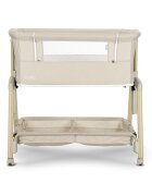 LORELLI Patut pentru copii Layla Beige 2 in 1 Co Sleeper cu latura pliabila reglabil pe inaltime sistem anti-reflux