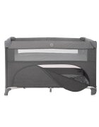 LORELLI Patut pliabil Up and Down Cool Grey Bear cu laterala culisanta sistem side-sleeping cu 2 nivele usa laterala cu fermoar saltea si geanta de transport incluse