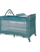 LORELLI Patut Torino Plus Artic Floral pliabil cu 2 nivele roti cu sistem de blocare masuta de infasat accesorii incluse
