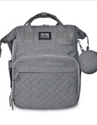LORELLI Rucsac pentru accesorii bebelusi cu multiple compartimente si buzunar izoterm Danny Grey