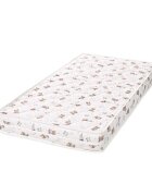 LORELLI Saltea patut Relax Bear and Pilow Beige 120x60x10 cm din spuma elastica cu husa detasabila din bumbac