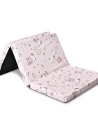LORELLI Saltea pliabila de voiaj din spuma elastica 60x120x5 cm Pink Ballerina Bear