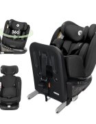 LORELLI Scaun auto pentru copii Auriga Black i-Size isofix anti rebound bar rotativ 360 SPS 0 luni-12 ani 40-150 cm