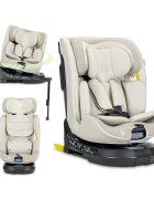 LORELLI Scaun auto pentru copii Solaris Beige 40-150 cm i-Size isofix picior de sprijin rotativ 360 0 luni-12 ani