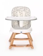 LORELLI Scaun de masa cu sezut rotativ Napoli 3 in 1 Grey Net