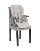 LORELLI Scaun de masa inalt pentru copii Chef Beige Leather 3 in 1 reglabil in mutiple pozitii dotat cu roti si suport pentru picioare