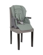 LORELLI Scaun de masa inalt pentru copii Chef Green Leather 3 in 1 reglabil in mutiple pozitii dotat cu roti si suport pentru picioare