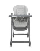 LORELLI Scaun de masa inalt pentru copii Chef Grey Leather 3 in 1 reglabil in mutiple pozitii dotat cu roti si suport pentru picioare