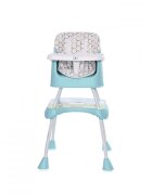 LORELLI Scaun de masa inalt pentru copii Trick convertibil 3in1 Green Net Grey Candy