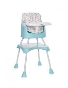LORELLI Scaun de masa inalt pentru copii Trick convertibil 3in1 Green Net Grey Candy