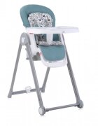 LORELLI Scaun de masa Party reglabil cadru din aluminiu Arctic Blue Leather