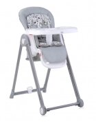 LORELLI Scaun de masa Party reglabil cadru din aluminiu Cool Grey Leather